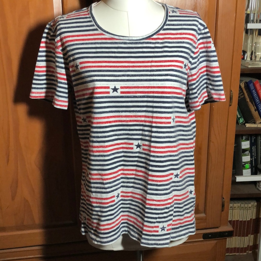 CORAL BAY SIZE MED STARS & STRIPES ALL OVER